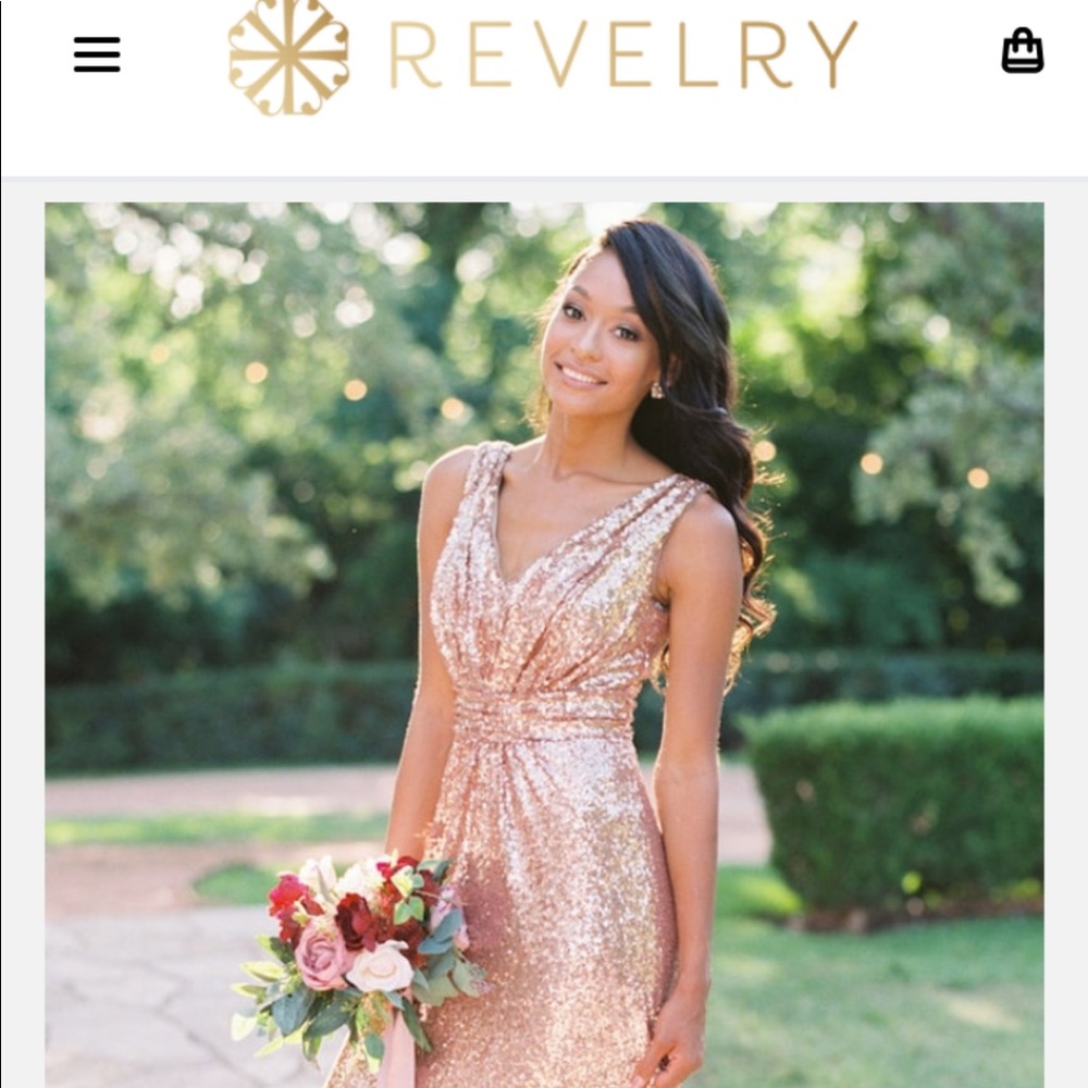 Rose Gold Sequence Special Occasion Dress